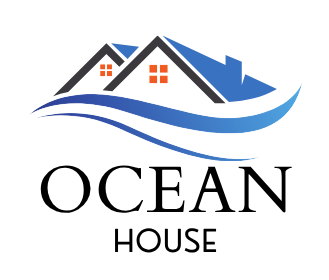Blu Ocean House Clean Minimalist Logo