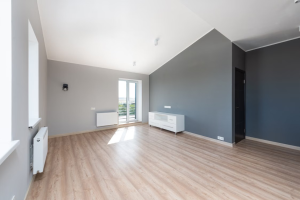 modern renovated home interior with integrated heating and cooling system